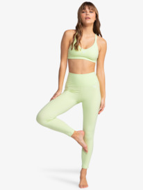 4 Heart Into It Ankle - Legging technique pour Femme Vert ERJNP03488 Roxy