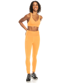 3 Heart Into It Ankle - Leggings técnicos para Mujer Naranja ERJNP03488 Roxy