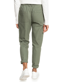 4 Sunny Escape - Pantalón de corte zanahoria para Mujer Verde ERJNP03524 Roxy