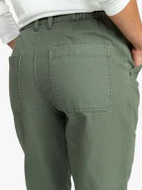 5 Sunny Escape - Pantalón de corte zanahoria para Mujer Verde ERJNP03524 Roxy