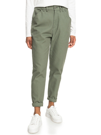 0 Sunny Escape - Pantaloni con taglio affusolato da Donna Green ERJNP03524 Roxy