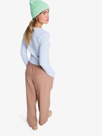 1 Lekeitio Break Mid - Easy Wear- Pantalon de plage à enfiler pour Femme Marron ERJNP03545 Roxy