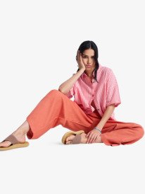 5 Lekeitio Break Mid - Pantaloni leggeri da Donna Pink ERJNP03545 Roxy
