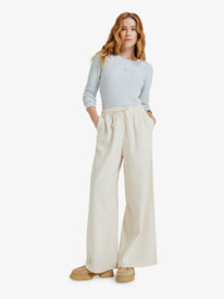 0 Lekeitio Break - Pantalon à taille élastique pour Femme Beige ERJNP03545 Roxy
