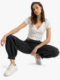 3 Lost In Desert - Pantaloni con vestibilità relaxed da Donna Black ERJNP03577 Roxy