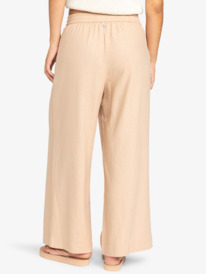 9 Lekeitio Bay  - Elastic Waist Pants for Women Beige ERJNP03580 Roxy