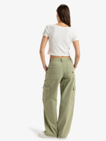 10 Left Again  - Cargo Pant for Women Green ERJNP03581 Roxy