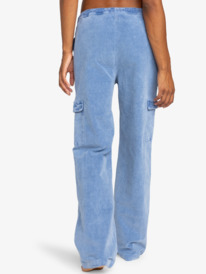 4 Precious    - Cargo Pant for Women Blue ERJNP03582 Roxy