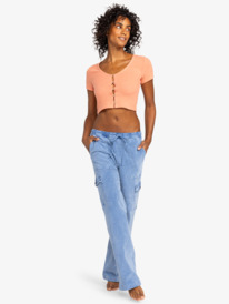 3 Precious    - Cargo Pant para Mulher Azul ERJNP03582 Roxy