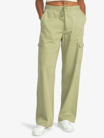 0 Precious   - Cargo Pant for Women Green ERJNP03584 Roxy