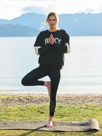 4 Everyday Flow - Leggings deportivos para Mujer Negro ERJNP03590 Roxy