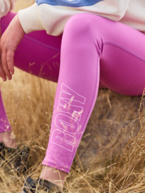 3 Everyday Flow - Leggings de desporto para Mulher Pink ERJNP03590 Roxy