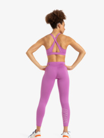 9 Everyday Flow - Sport Leggings for Women Pink ERJNP03590 Roxy