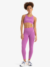 6 Everyday Flow - Sport Leggings for Women Pink ERJNP03590 Roxy