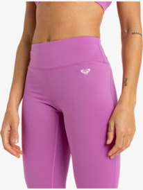 8 Everyday Flow - Leggings de desporto para Mulher Pink ERJNP03590 Roxy