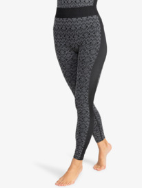 7 Chill Out Seamless Heart - Leggings deportivos para Mujer Negro ERJNP03596 Roxy