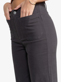 2 Coastal Cruiser - Fixed Waist Pants for Women Black ERJNP03608 Roxy