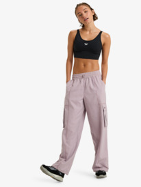 3 Boundless Spirits - Pantalon de sport loose pour Femme Violet ERJNP03617 Roxy
