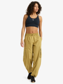 2 Boundless Spirits - Pantalon de sport loose pour Femme Beige ERJNP03617 Roxy