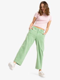 2 Break My Soul - Pantalon à taille élastique pour Femme Vert ERJNP03621 Roxy