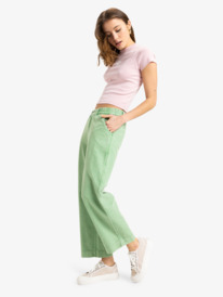 3 Break My Soul - Pantaloni con vita elastica da Donna Green ERJNP03621 Roxy