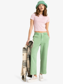 5 Break My Soul - Broek met Elastische taille voor Dames Green ERJNP03621 Roxy