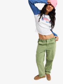 7 Break My Soul - Hose mit elastischem Bund f&uuml;r Frauen Gr&uuml;n ERJNP03621 Roxy