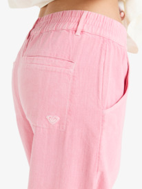 6 Break My Soul - Elastic Waist Pants for Women Pink ERJNP03621 Roxy