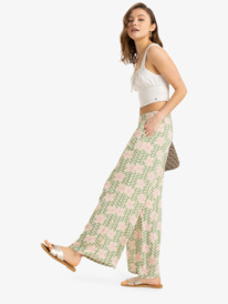 1 Midnight Avenue - Wide Leg Pants for Women Green ERJNP03623 Roxy