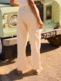 2 Left Again - Cargo Pants for Women Beige ERJNP03625 Roxy