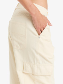 9 Left Again - Pantalón tipo cargo para Mujer Beige ERJNP03625 Roxy