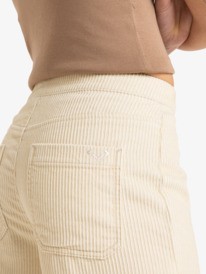 5 Winter Around - Pantalón de pana para Mujer Beige ERJNP03634 Roxy