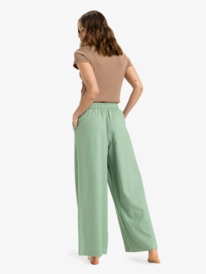 4 Lekeitio Break - Elastic Waist Pants for Women Green ERJNP03636 Roxy