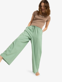 3 Lekeitio Break - Elastic Waist Pants for Women Green ERJNP03636 Roxy