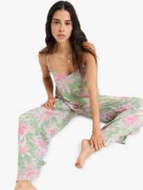 2 Hibiscus Island - Broek met Elastische taille voor Dames Green ERJNP03642 Roxy