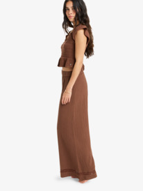1 Under Golden Tropic - Pantalón on cintura elástica para Mujer Marron ERJNP03643 Roxy