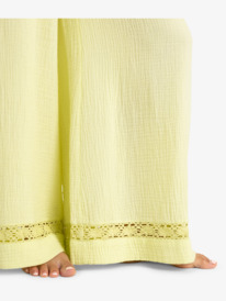 3 Under Golden Tropic - Pantalón on cintura elástica para Mujer Verde ERJNP03643 Roxy