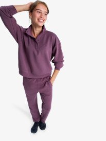 0 Rise & Vibe Sweets - Pantalón deportivo para mujer Rojo ERJNP03660 Roxy