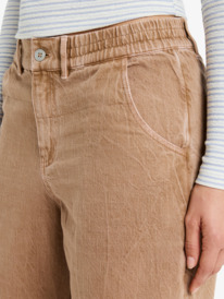 6 Break My Soul - Broek met kokerpijp en halfhoge taille voor Dames Brown ERJNP03666 Roxy