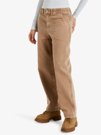 2 Break My Soul - Broek met kokerpijp en halfhoge taille voor Dames Brown ERJNP03666 Roxy