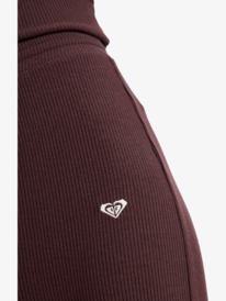 4 Rise & Vibe New Rib Wide Leg - Pantaloni sportivi da Donna Red ERJNP03673 Roxy