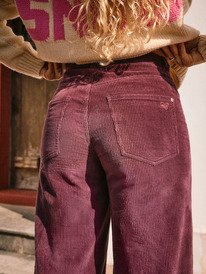 2 Surf On Cloud Cord - Pantalon ample pour Femme Rouge ERJNP03678 Roxy