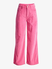 8 Surf On Cloud Cord - Broek met wijde pijpen voor Dames Pink ERJNP03678 Roxy