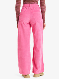 4 Surf On Cloud Cord - Broek met wijde pijpen voor Dames Pink ERJNP03678 Roxy