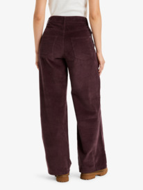 6 Surf On Cloud Cord - Pantalon ample pour Femme Rouge ERJNP03678 Roxy