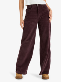 3 Surf On Cloud Cord - Pantalon ample pour Femme Rouge ERJNP03678 Roxy