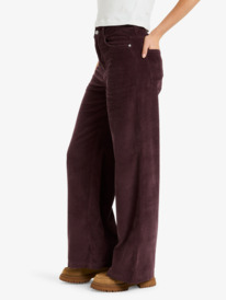 4 Surf On Cloud Cord - Pantalon ample pour Femme Rouge ERJNP03678 Roxy