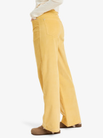 1 Surf On Cloud Cord - Pantalon ample pour Femme Jaune ERJNP03678 Roxy