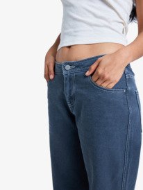 3 Chloe Kim Pop Stitch - Pantalón recto y holgado para mujer Negro ERJNP03687 Roxy