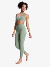 1 Heart Into It Ankle - Sport Leggings for Women Green ERJNP03690 Roxy
